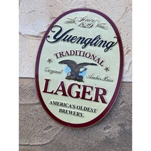 Yuengling Traditional Lager Metal Tacker Sign Americas Oldest Brewery 15.5x10.5
